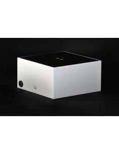 Vergossener Ringkerntransformator Halo-Square mit Umschaltmodul 200VA / 200W poliert